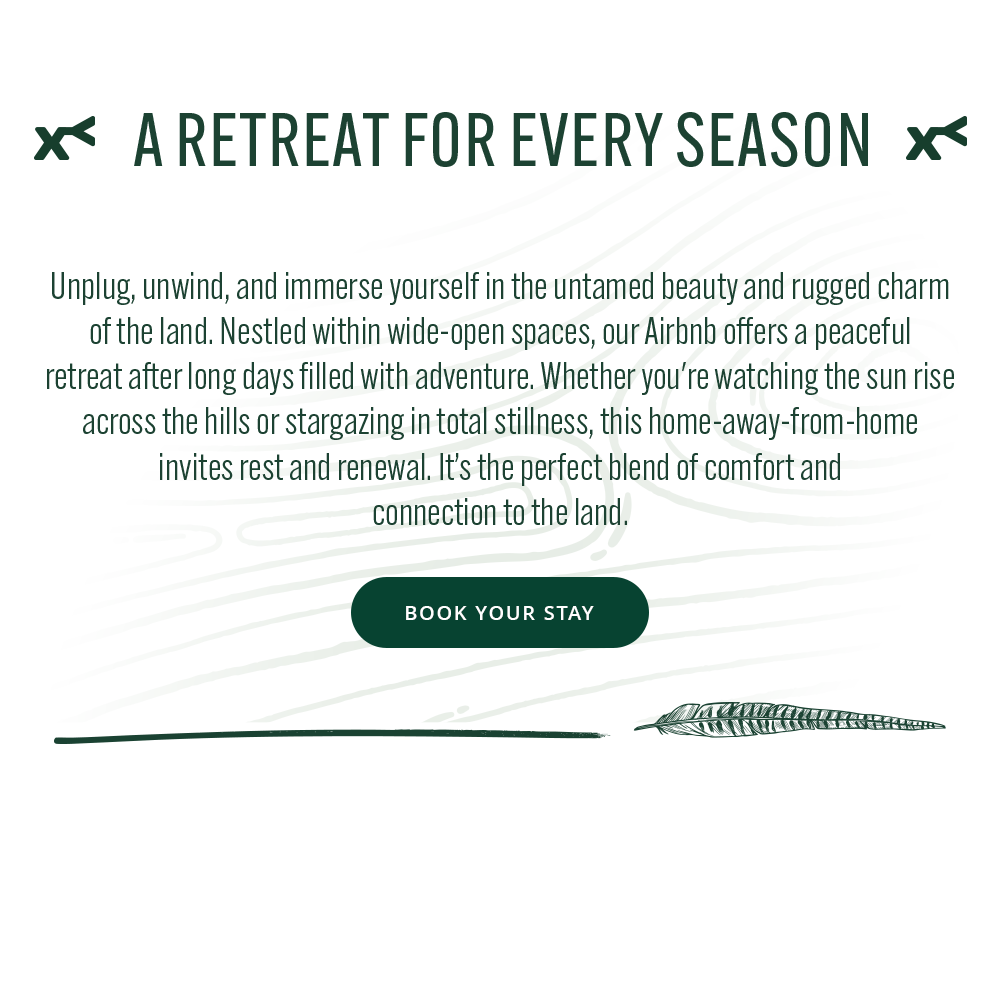 text 'a retreat for every season'