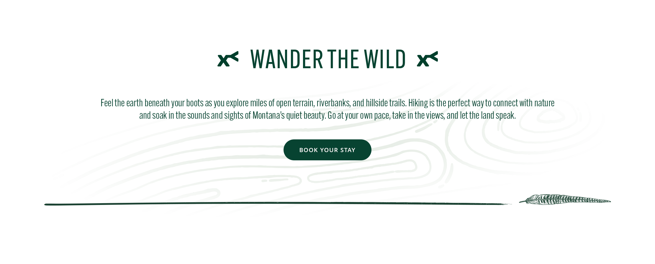 graphic for hiking with text and branding elements on a white background