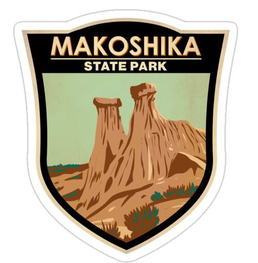 Makoshika State Park badge logo