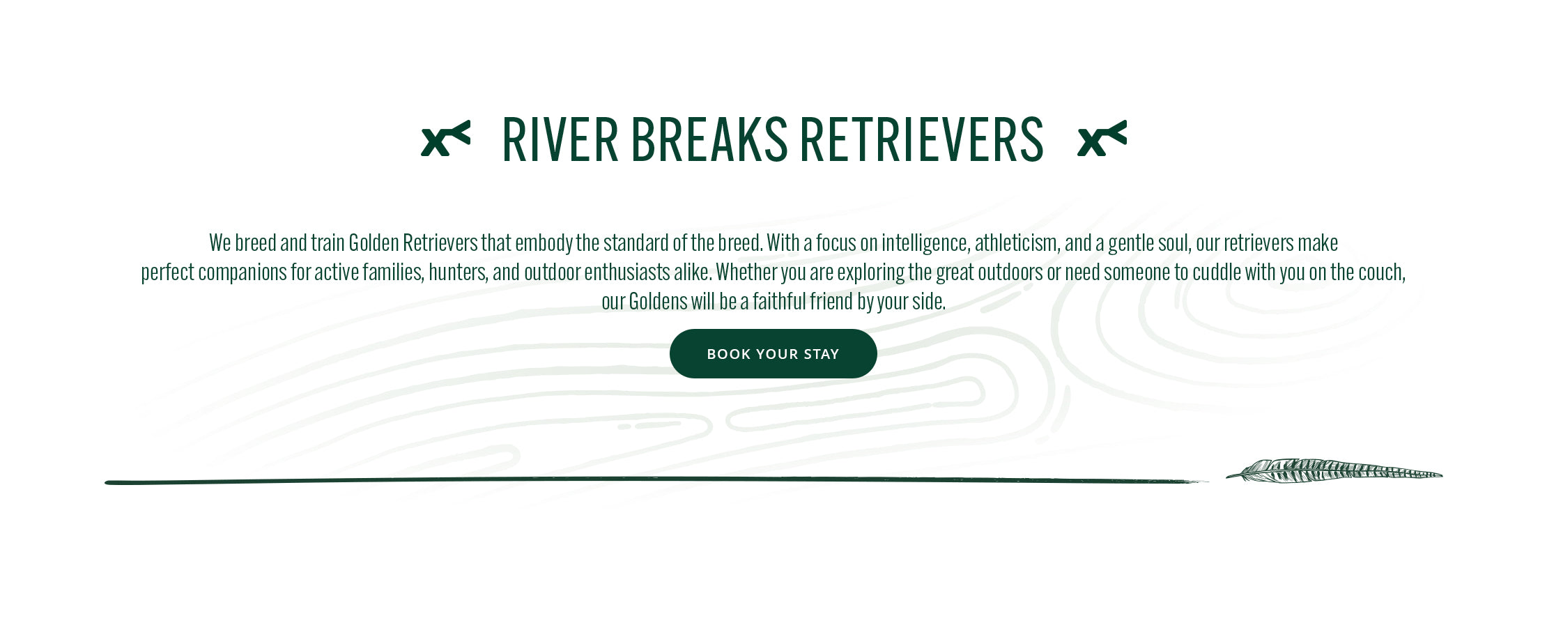 River Breaks Retrievers graphic with text and logo on a white background