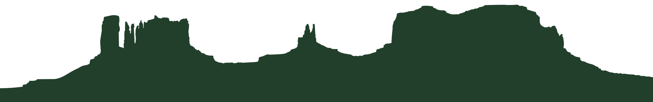 makoshika state park landscape outline in dark green